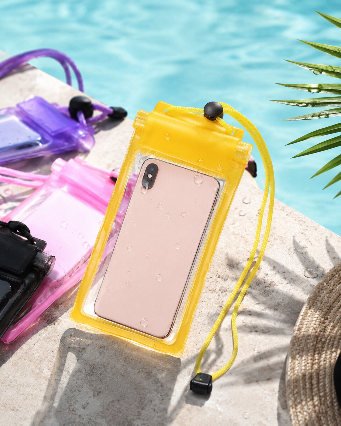 Pochette Étanche Téléphone avec Cordon – Plage, Piscine