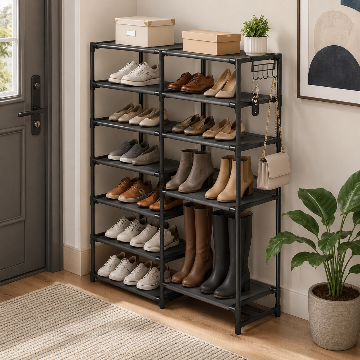 Étagère à chaussures multifonction