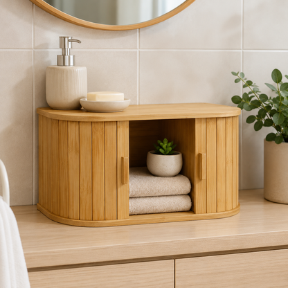 Boîte de rangement en bambou