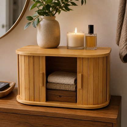 Boîte de rangement en bambou