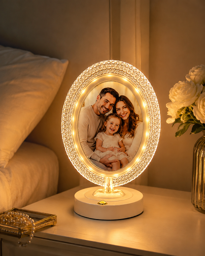 Cadre Photo Lumineux LED Ovale Personnalisable