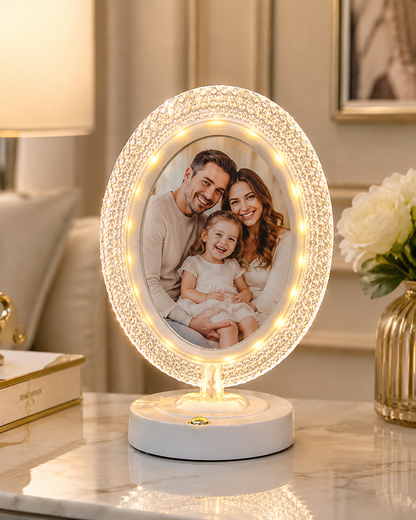 Cadre Photo Lumineux LED Ovale Personnalisable