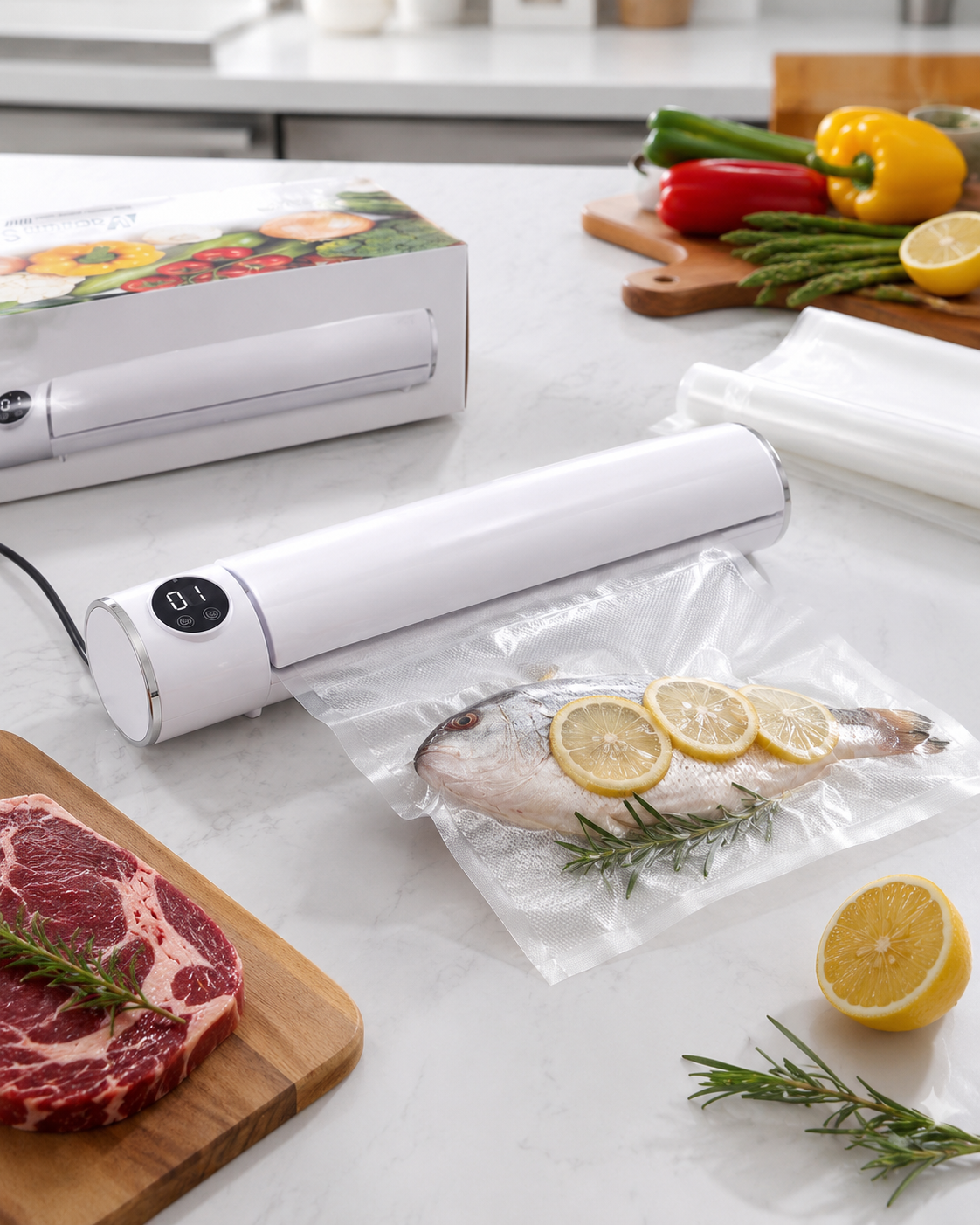 Machine Sous Vide Alimentaire avec Sacs