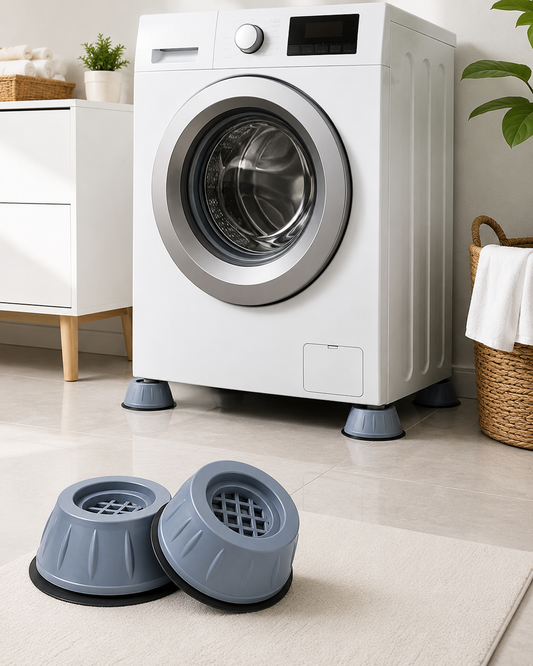 Supports Anti-Vibration Machine à Laver – Lot de 4 Pieds Réhausseurs